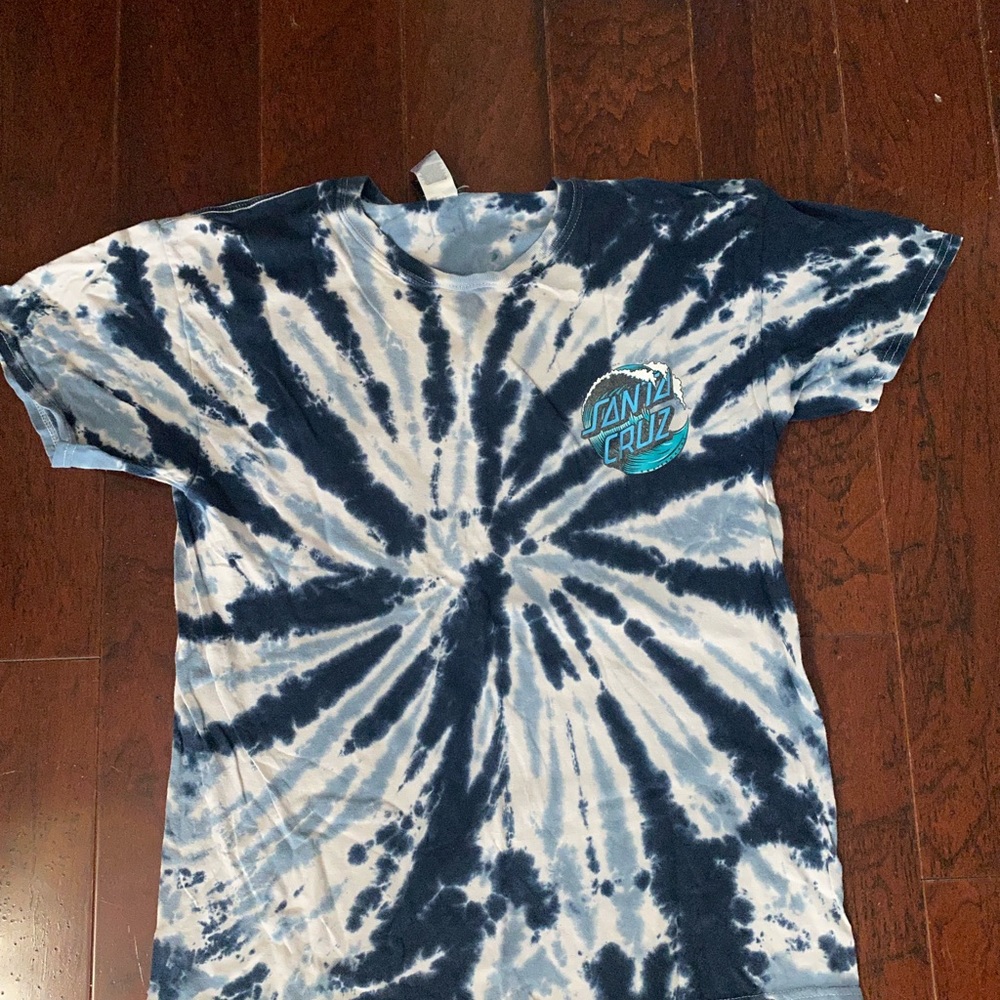 SANTA CRUZ Wave Dot Tie Dye Mens T-Shirt